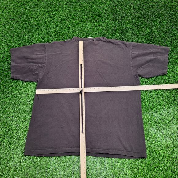 Vintage 1994 Aztec Wolf Shirt 2XL 25x28 Faded Black Portrait - Picture 3 of 16